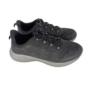 Athletic Works Mens Sneakers 9W Black Gray Lightweight Casual Comfort Walking